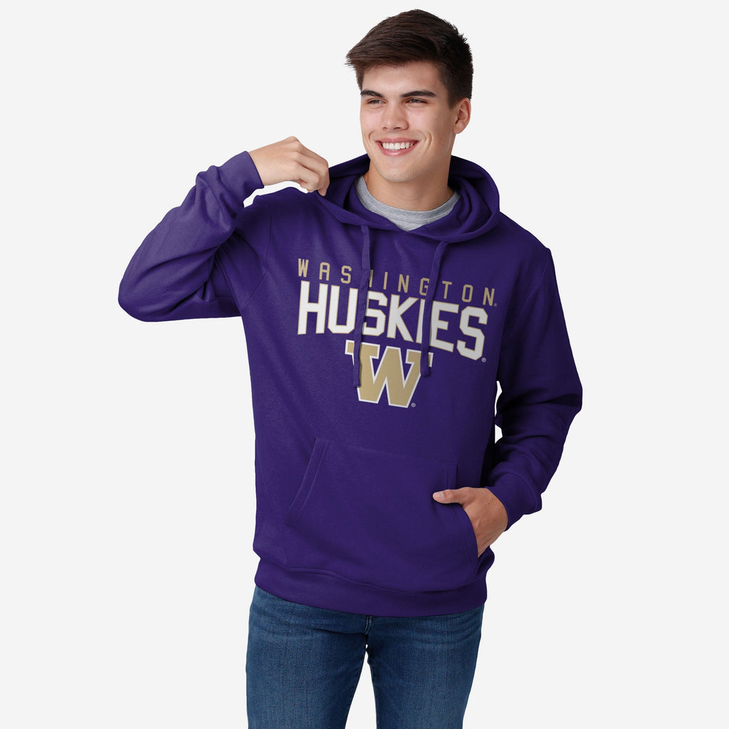 Washington Huskies Solid Hoodie FOCO S - FOCO.com