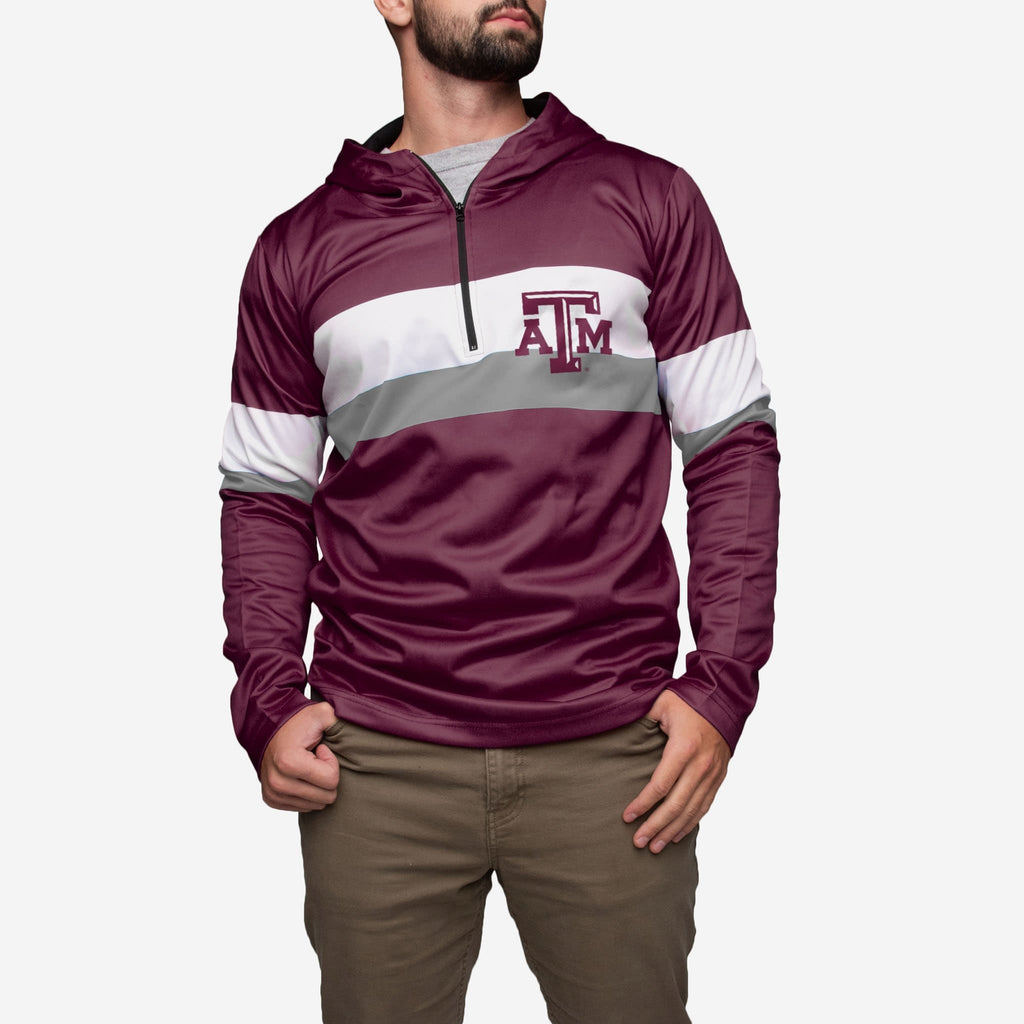 Texas A&M Aggies Quarter Zip Hoodie FOCO - FOCO.com