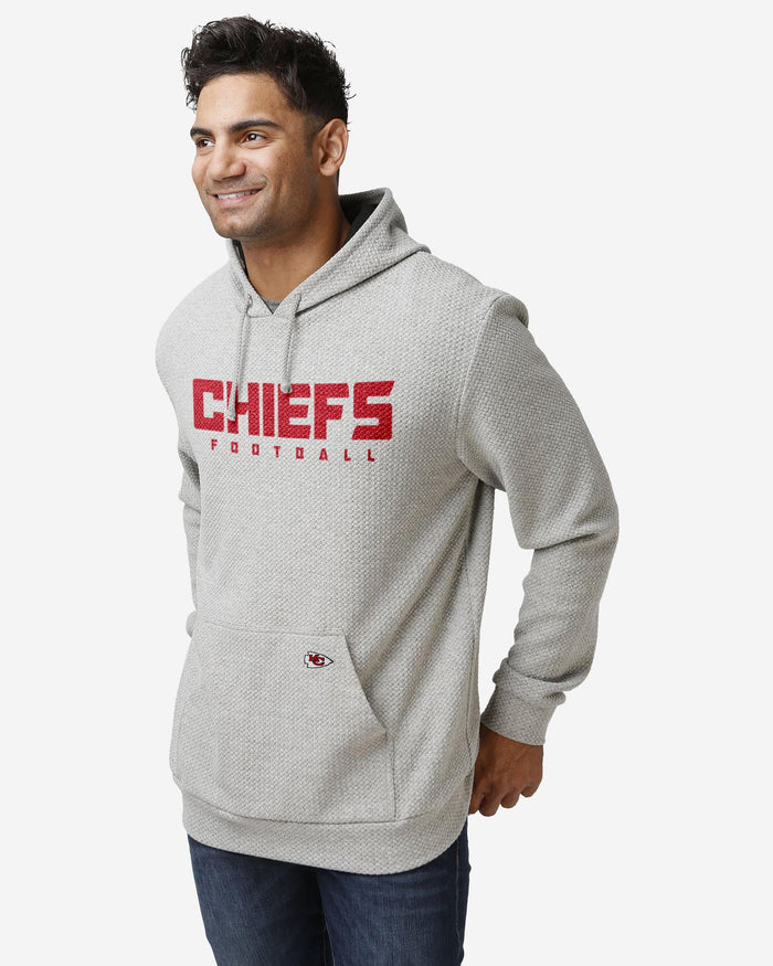 Kansas City Chiefs Gray Woven Hoodie FOCO S - FOCO.com