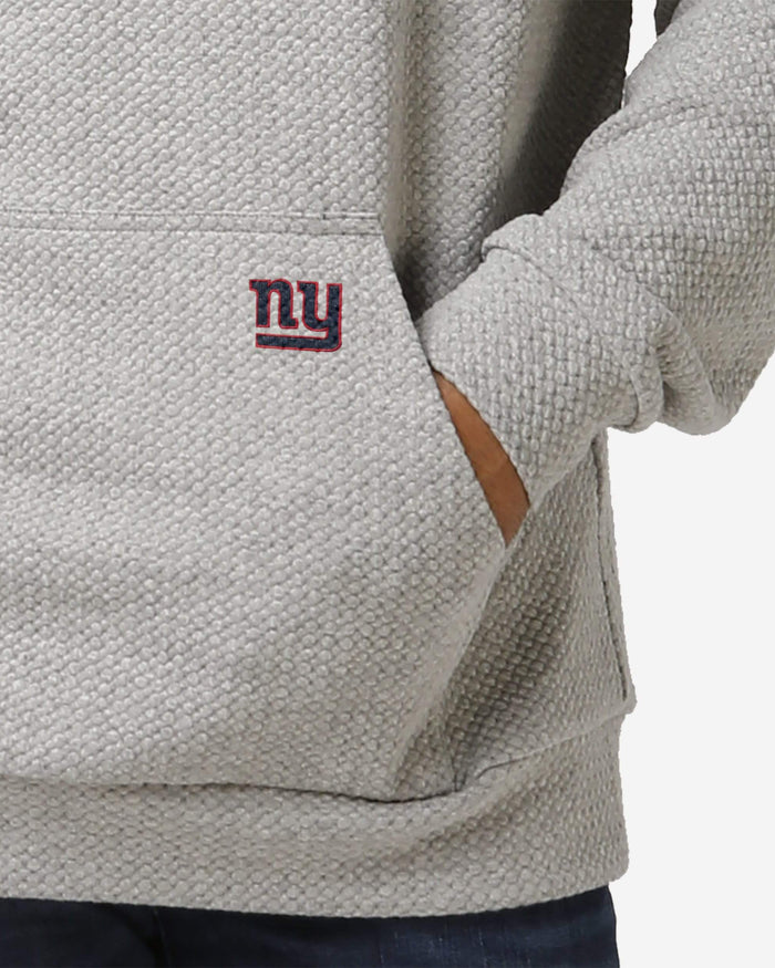 New York Giants Gray Woven Hoodie FOCO - FOCO.com