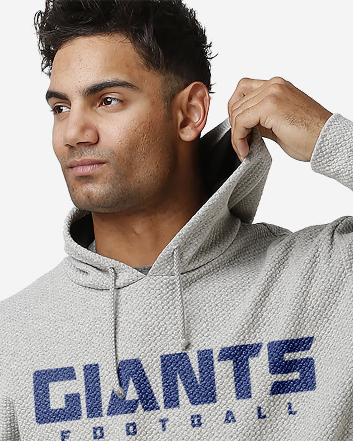 New York Giants Gray Woven Hoodie FOCO - FOCO.com