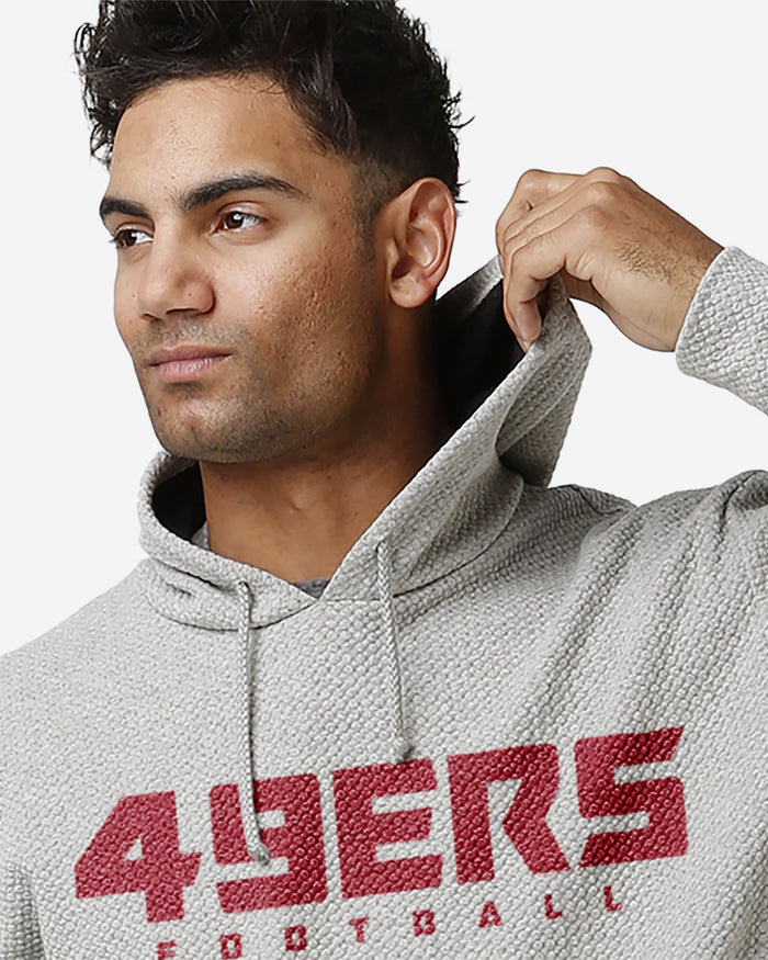 San Francisco 49ers Gray Woven Hoodie FOCO - FOCO.com