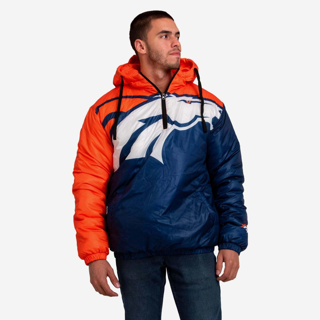 Denver Broncos Tundra Puffy Poly Fill Pullover FOCO S - FOCO.com