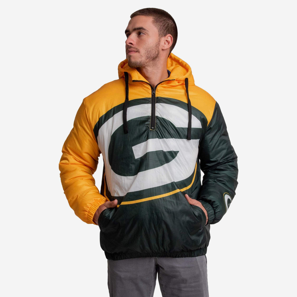 Green Bay Packers Tundra Puffy Poly Fill Pullover FOCO S - FOCO.com