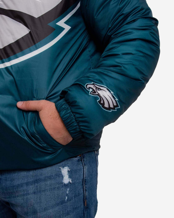 Philadelphia Eagles Tundra Puffy Poly Fill Pullover FOCO - FOCO.com