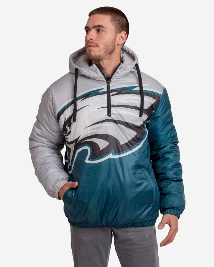 Philadelphia Eagles Tundra Puffy Poly Fill Pullover FOCO S - FOCO.com