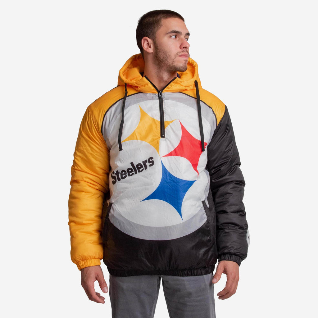 Pittsburgh Steelers Tundra Puffy Poly Fill Pullover FOCO S - FOCO.com