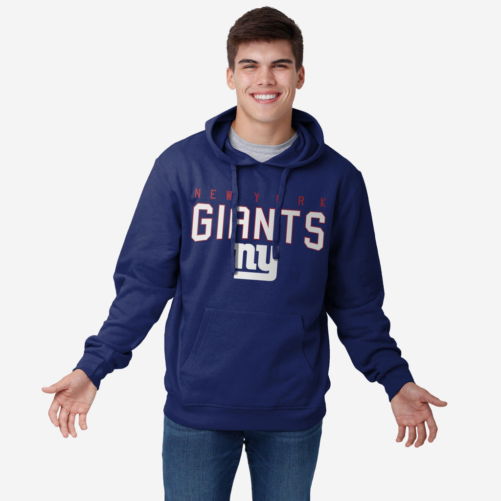 New York Giants Solid Hoodie FOCO S - FOCO.com