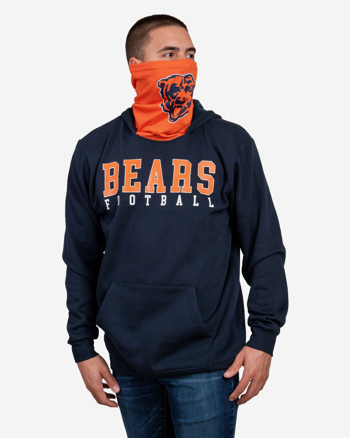 Chicago Bears Solid Gaiter Hoodie FOCO - FOCO.com