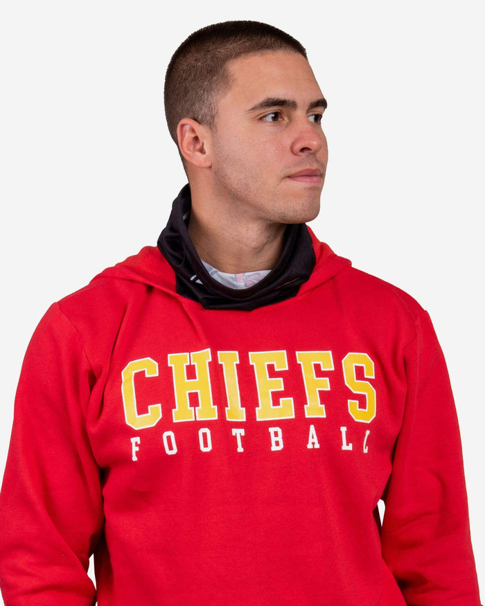 Kansas City Chiefs Solid Gaiter Hoodie FOCO - FOCO.com