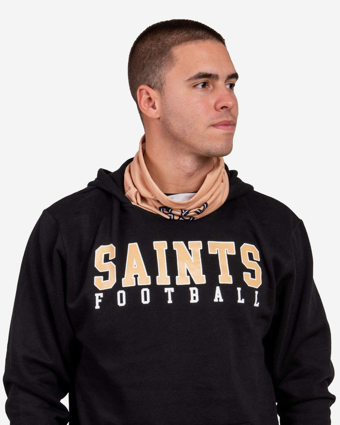 New Orleans Saints Solid Gaiter Hoodie FOCO - FOCO.com