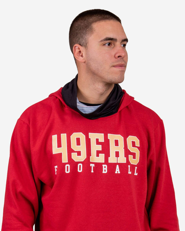 San Francisco 49ers Solid Gaiter Hoodie FOCO - FOCO.com