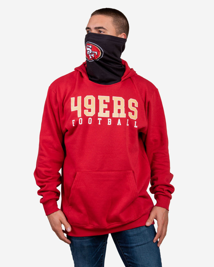 San Francisco 49ers Solid Gaiter Hoodie FOCO - FOCO.com