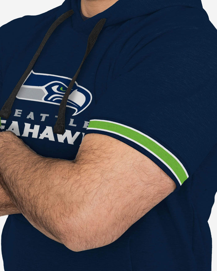 Seattle Seahawks Short Sleeve Hoodie FOCO - FOCO.com