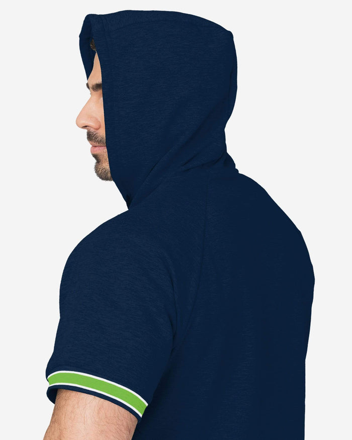 Seattle Seahawks Short Sleeve Hoodie FOCO - FOCO.com