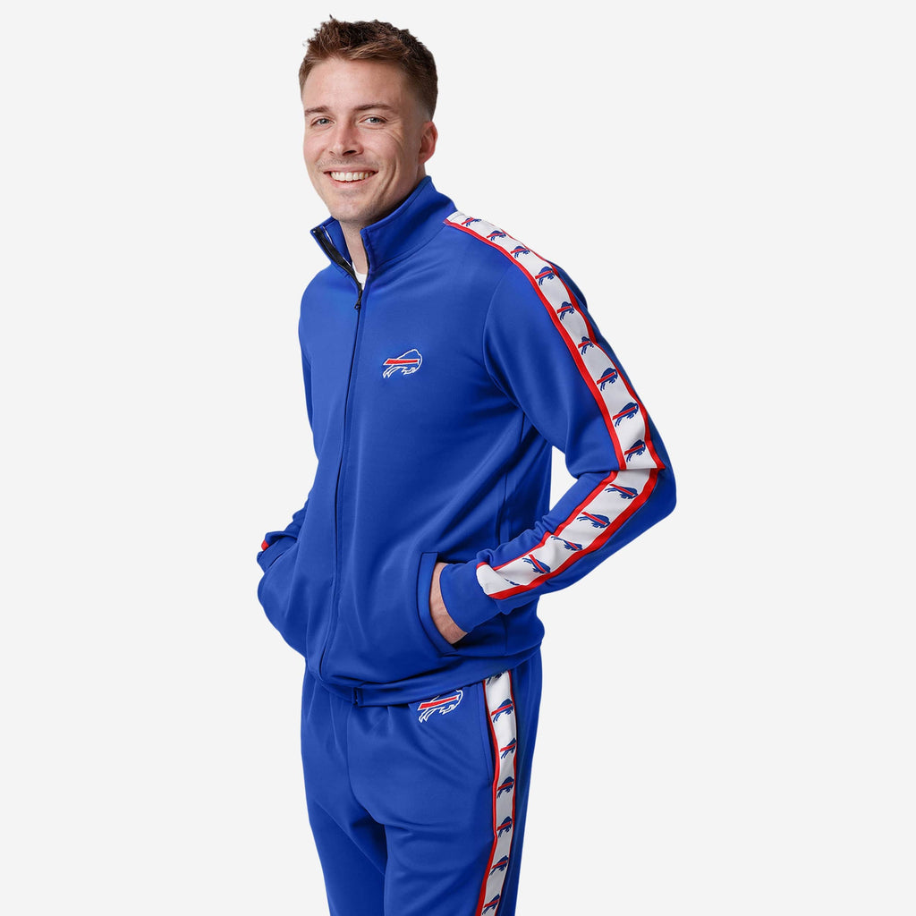 Buffalo Bills Stripe Logo Track Jacket FOCO S - FOCO.com