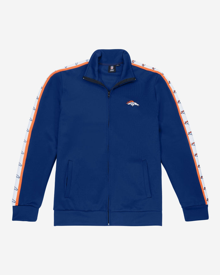 Denver Broncos Stripe Logo Track Jacket FOCO - FOCO.com