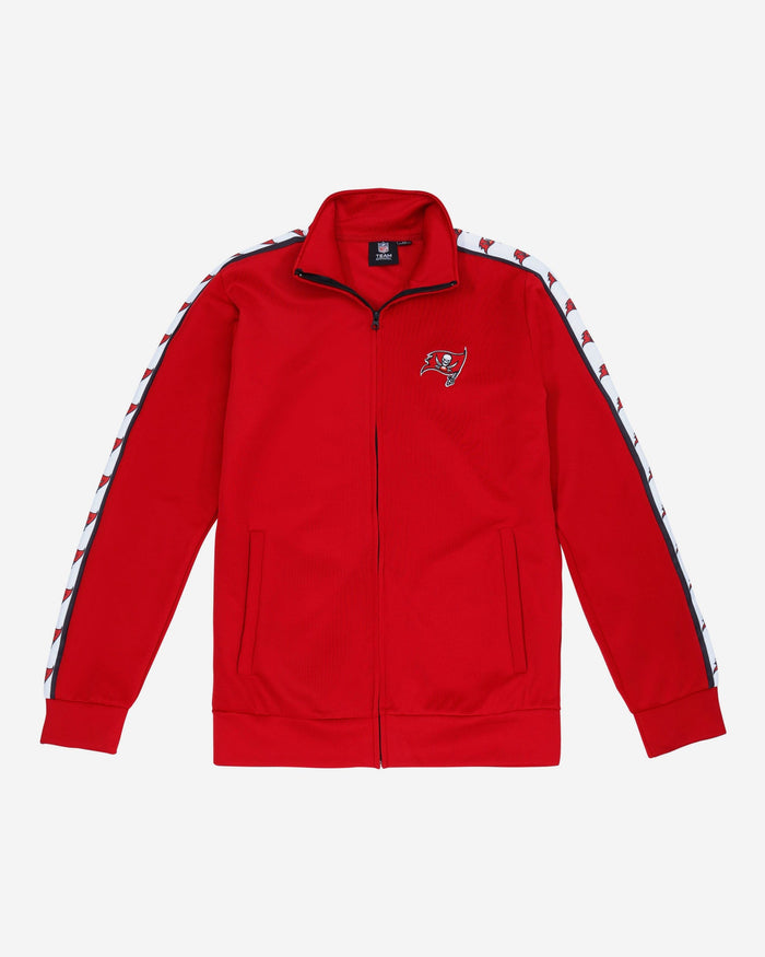 Tampa Bay Buccaneers Stripe Logo Track Jacket FOCO - FOCO.com