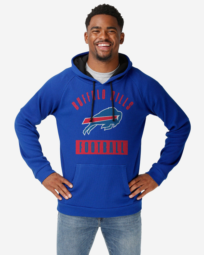 Buffalo Bills Team Color Waffle Hoodie FOCO S - FOCO.com