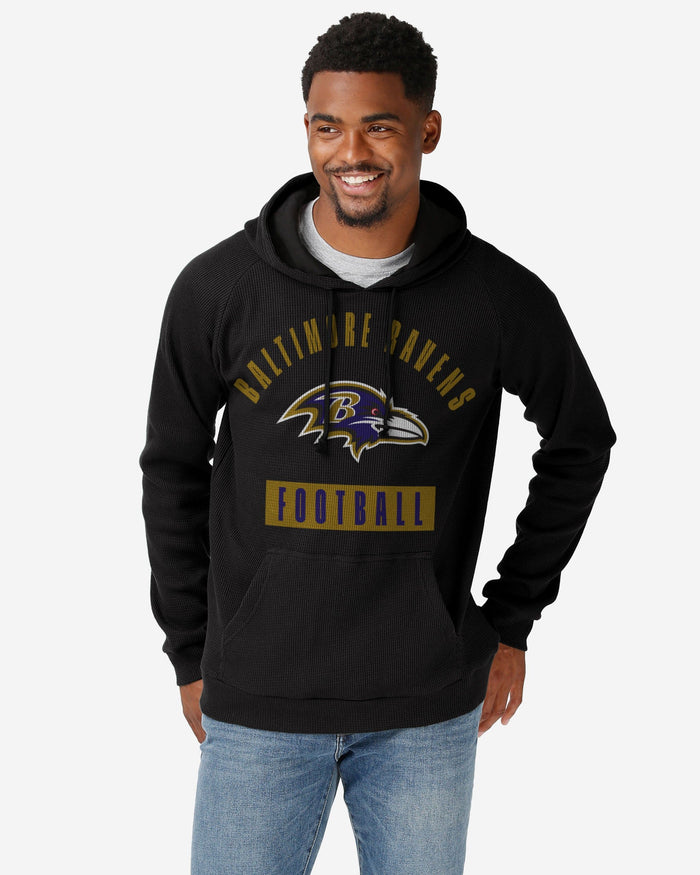 Baltimore Ravens Team Color Waffle Hoodie FOCO S - FOCO.com