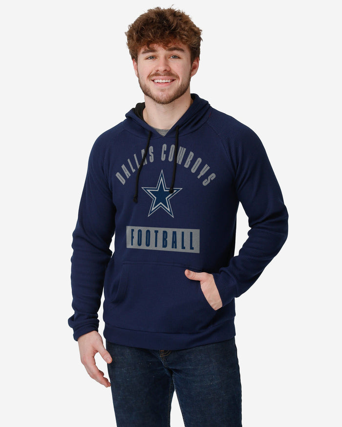 Dallas Cowboys Team Color Waffle Hoodie FOCO S - FOCO.com