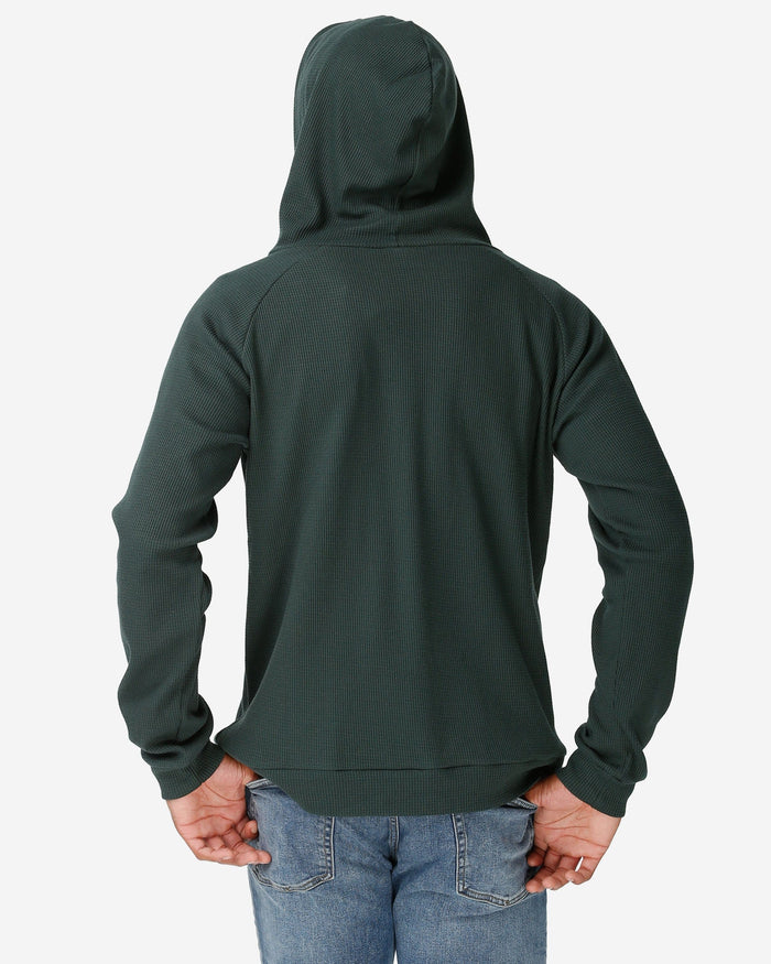 Green Bay Packers Team Color Waffle Hoodie FOCO - FOCO.com