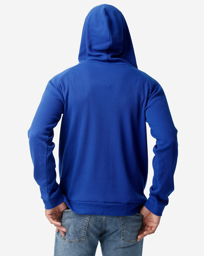 New York Giants Team Color Waffle Hoodie FOCO - FOCO.com