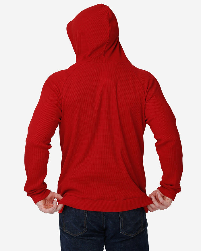 San Francisco 49ers Team Color Waffle Hoodie FOCO - FOCO.com