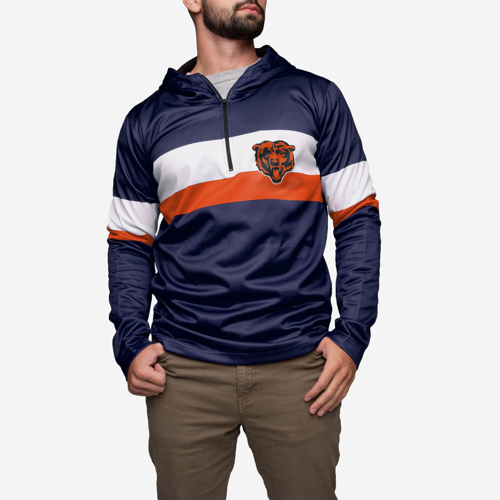 Chicago Bears Quarter Zip Hoodie FOCO - FOCO.com