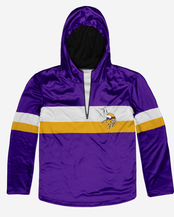 Minnesota Vikings Quarter Zip Hoodie FOCO - FOCO.com