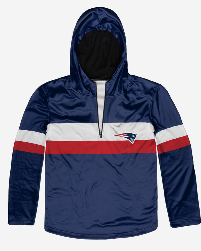 New England Patriots Quarter Zip Hoodie FOCO - FOCO.com