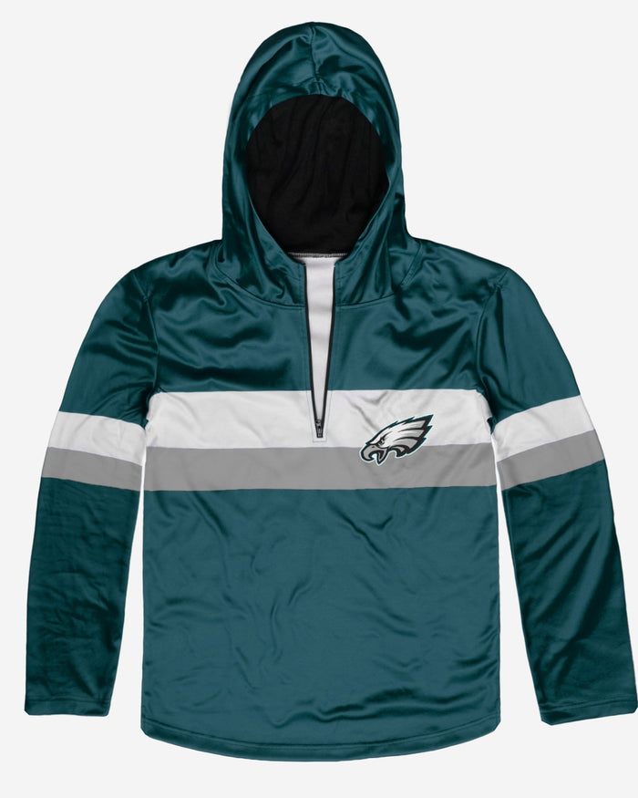 Philadelphia Eagles Quarter Zip Hoodie FOCO - FOCO.com