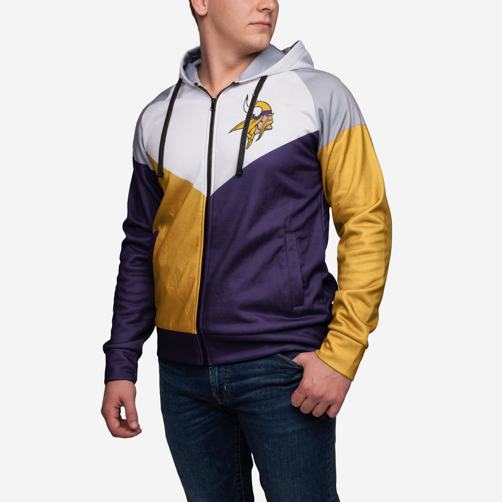 Minnesota Vikings Hooded Track Jacket FOCO - FOCO.com