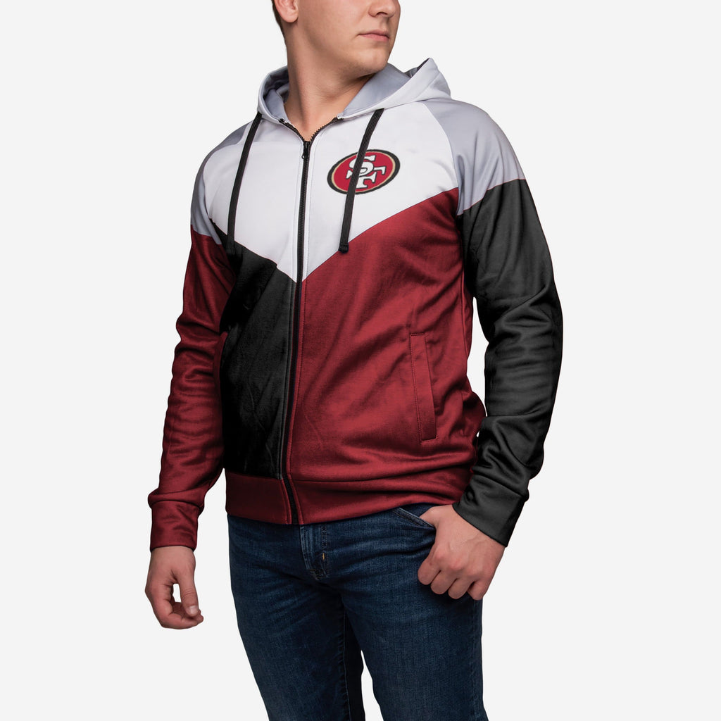 San Francisco 49ers Hooded Track Jacket FOCO - FOCO.com