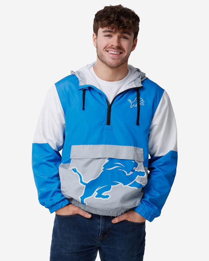 Detroit Lions Warm-Up Windbreaker FOCO S - FOCO.com