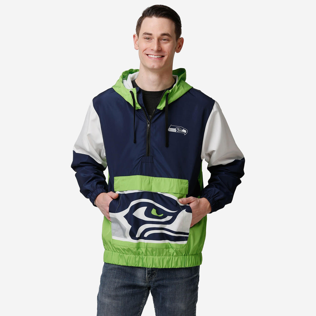 Seattle Seahawks Warm-Up Windbreaker FOCO S - FOCO.com