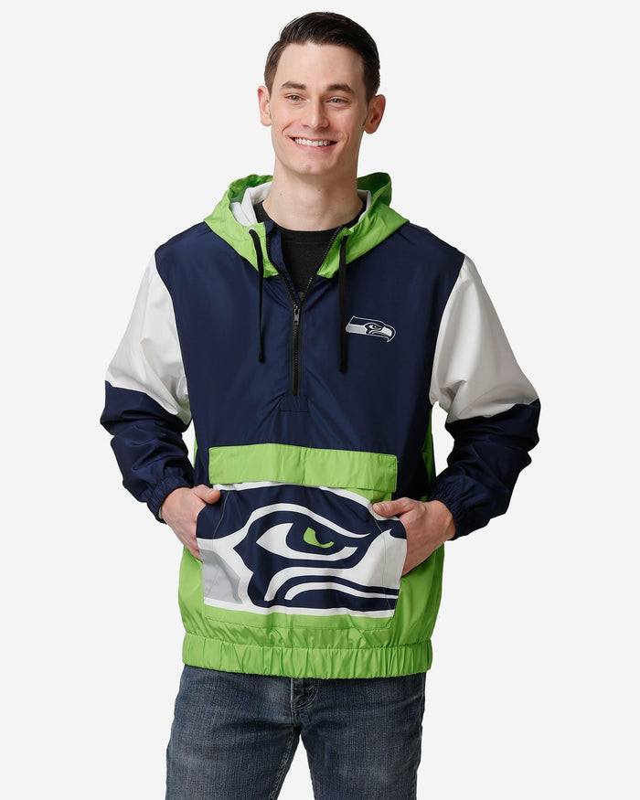 Seattle Seahawks Warm-Up Windbreaker FOCO S - FOCO.com