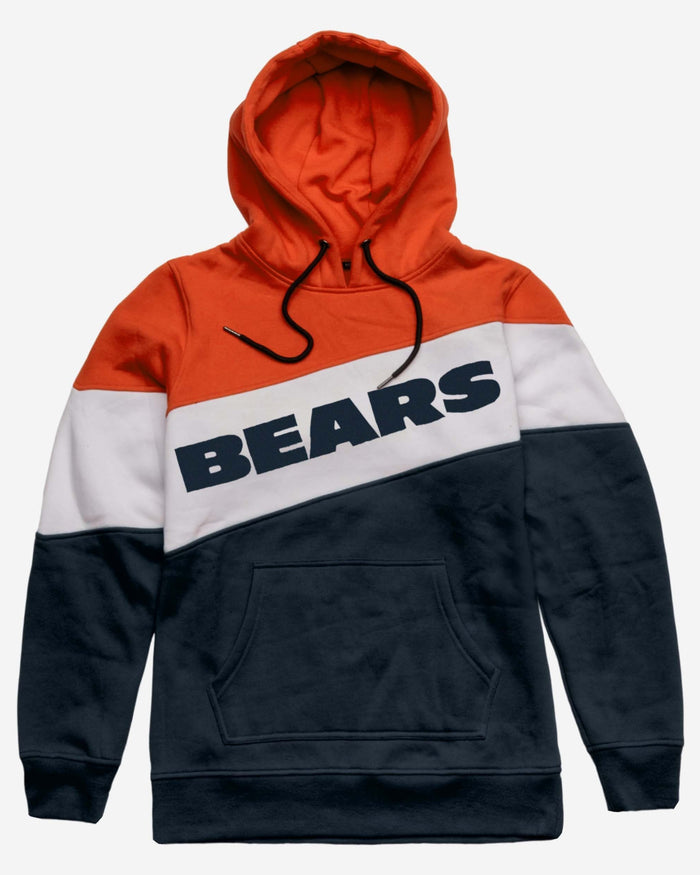 Chicago Bears Wordmark Colorblock Hoodie FOCO - FOCO.com