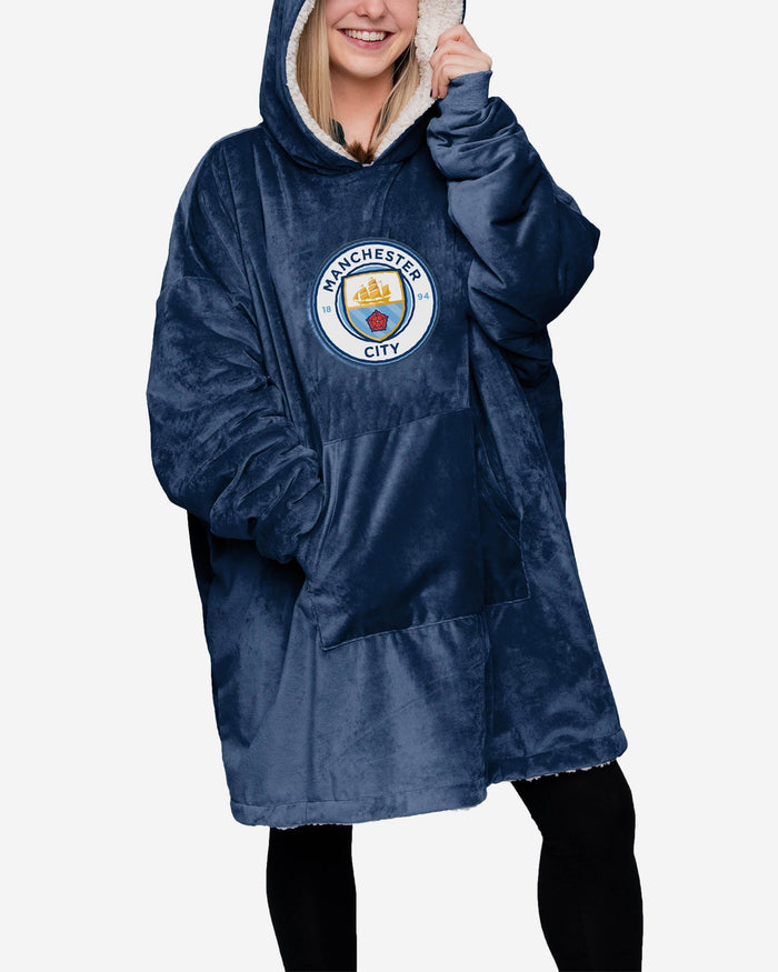 Manchester City FC Reversible Big Logo Hoodeez FOCO - FOCO.com