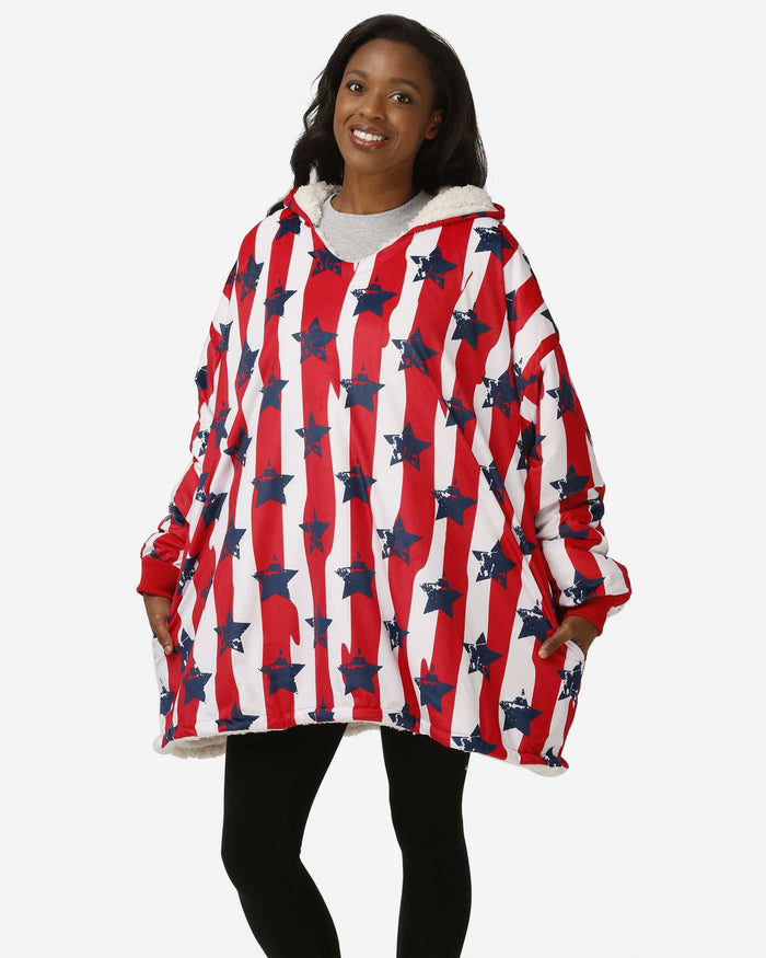 Stars & Stripes Sherpa Reversible Hoodeez FOCO - FOCO.com