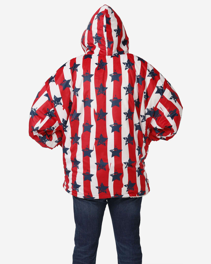 Stars & Stripes Sherpa Reversible Hoodeez FOCO - FOCO.com