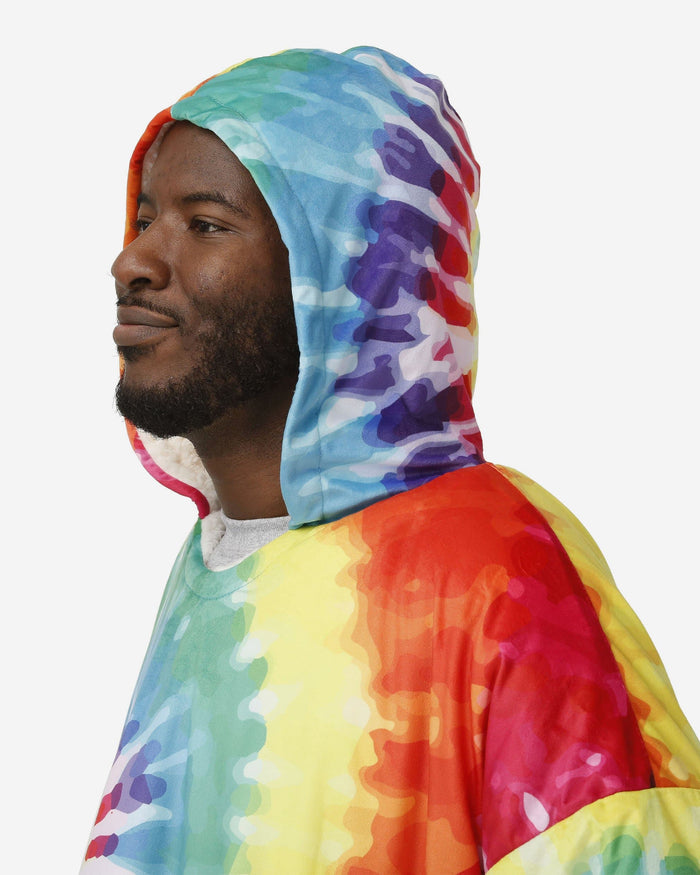 Tie-Dye Sherpa Reversible Hoodeez FOCO - FOCO.com