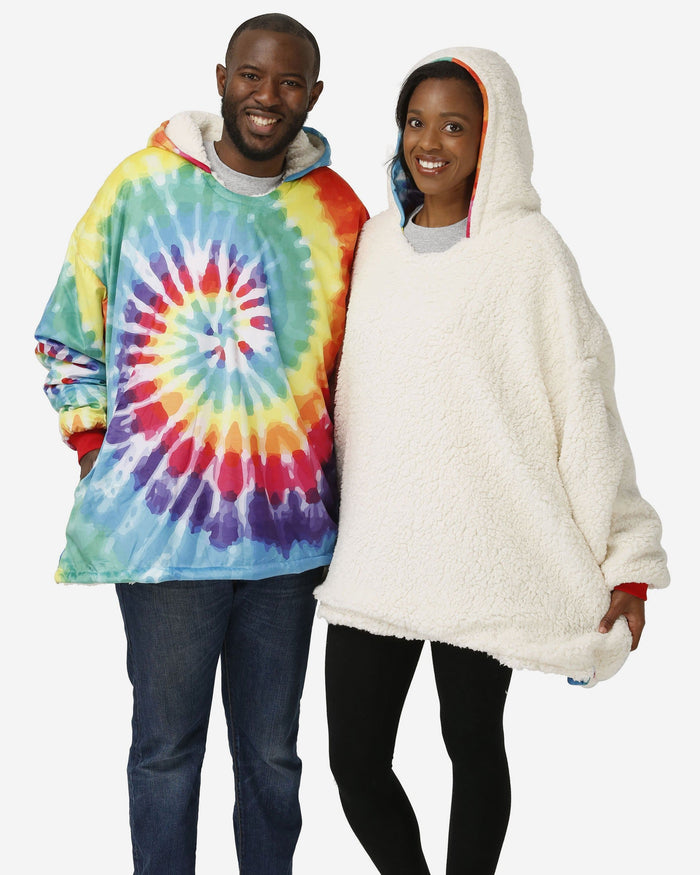 Tie-Dye Sherpa Reversible Hoodeez FOCO - FOCO.com