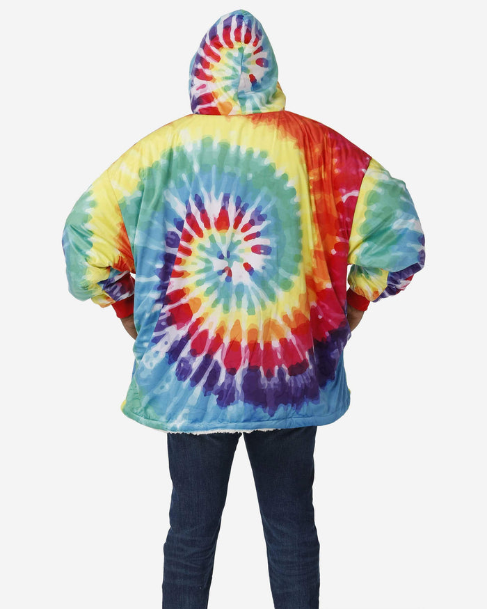 Tie-Dye Sherpa Reversible Hoodeez FOCO - FOCO.com