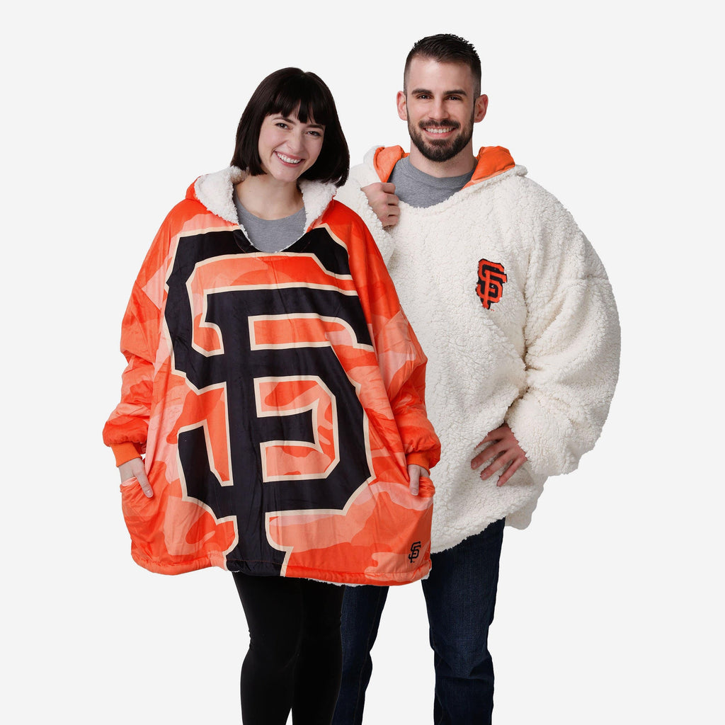 San Francisco Giants Reversible Team Color Camo Hoodeez FOCO - FOCO.com