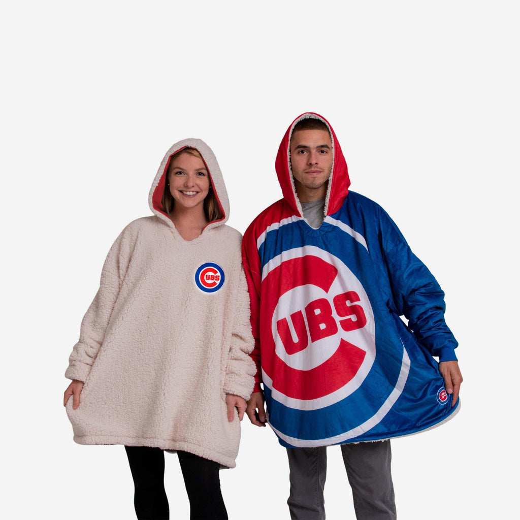 Chicago Cubs Reversible Colorblock Hoodeez FOCO - FOCO.com