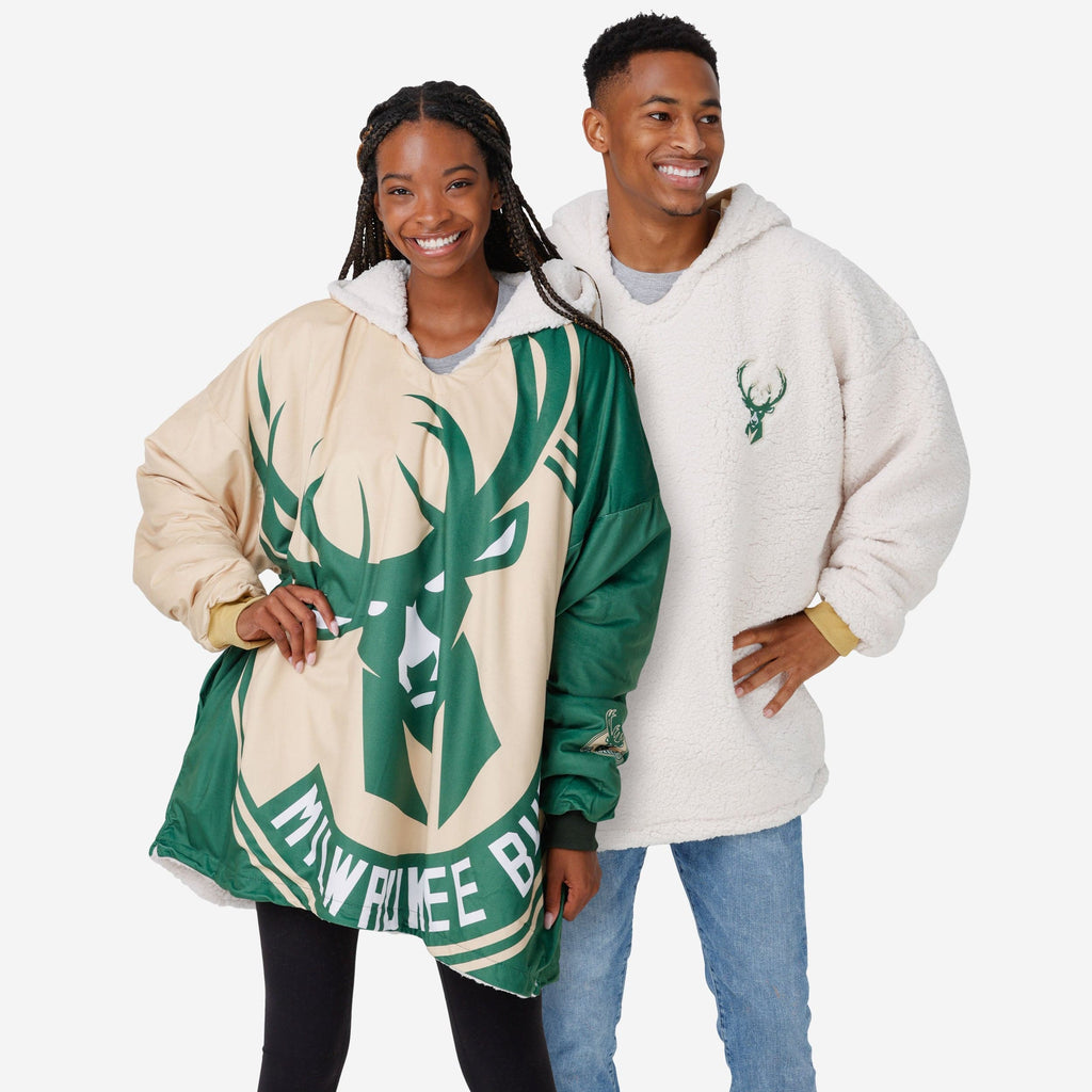 Milwaukee Bucks Reversible Colorblock Hoodeez FOCO - FOCO.com