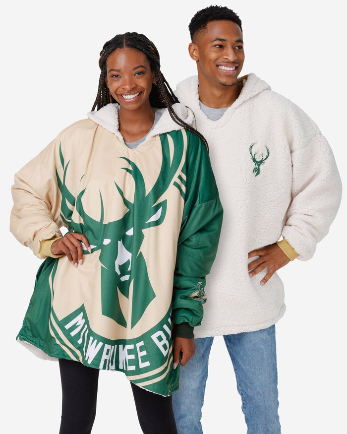 Milwaukee Bucks Reversible Colorblock Hoodeez FOCO - FOCO.com