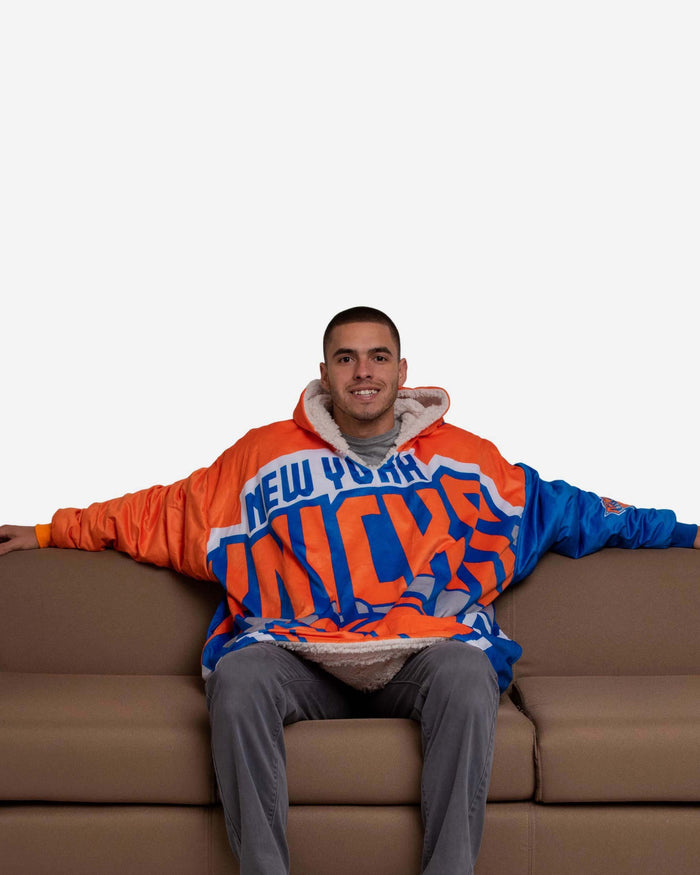 New York Knicks Reversible Colorblock Hoodeez FOCO - FOCO.com