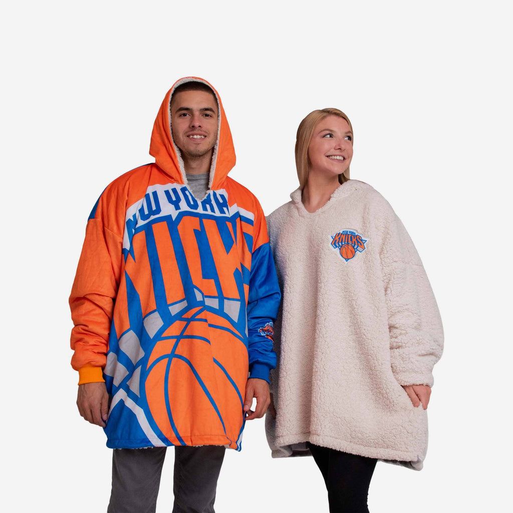 New York Knicks Reversible Colorblock Hoodeez FOCO - FOCO.com